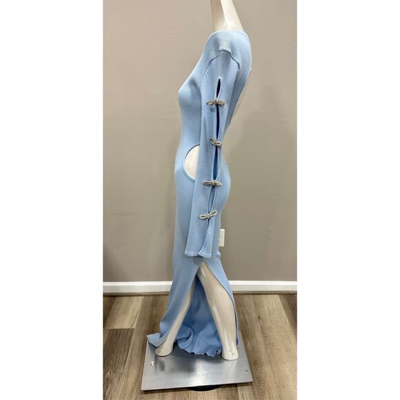 NWT Mach & Mach Crystal Bow Cut-Out Maxi Dress Size XS/S $1690 - Picture 7 of 12